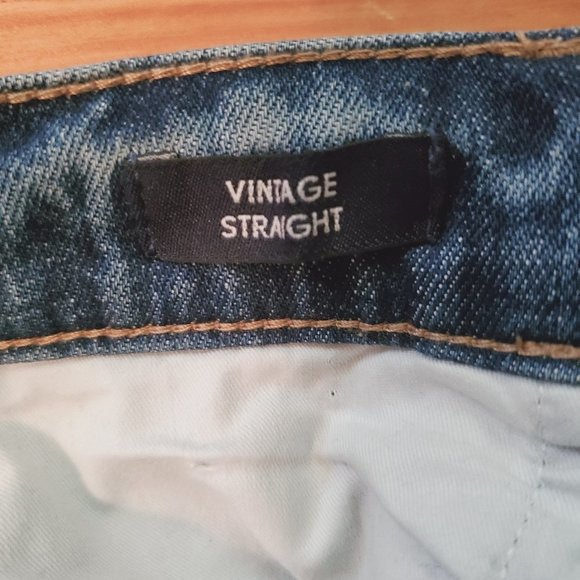 J Crew NWOT "Sample" High Waist VTG Straight Two-Toned Panels Distressed Sz 25 - Picture 10 of 10